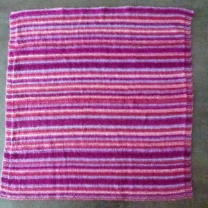 Couverture Bebe Bleu Clair En Tricot Fait Main Point Etsy