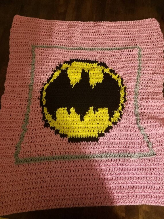 Couverture Pour Bebe Fille Au Crochet Batman Etsy Couverture Pour Bebe Fille Au Crochet Batman Etsy
