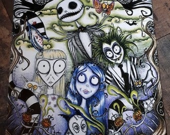 print 30x42cm tim burton