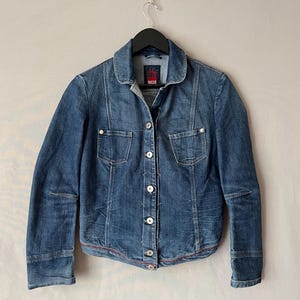 Marithe Francois Girbaud Denim Trucker Jacket sz S