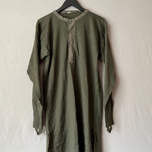 1940s Swiss Army Thermo Henley Shirt Sweater Deadstok sz 6