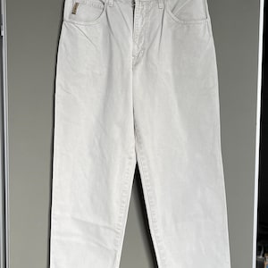 Vintage Armani Jeans White Denim Pants sz 34