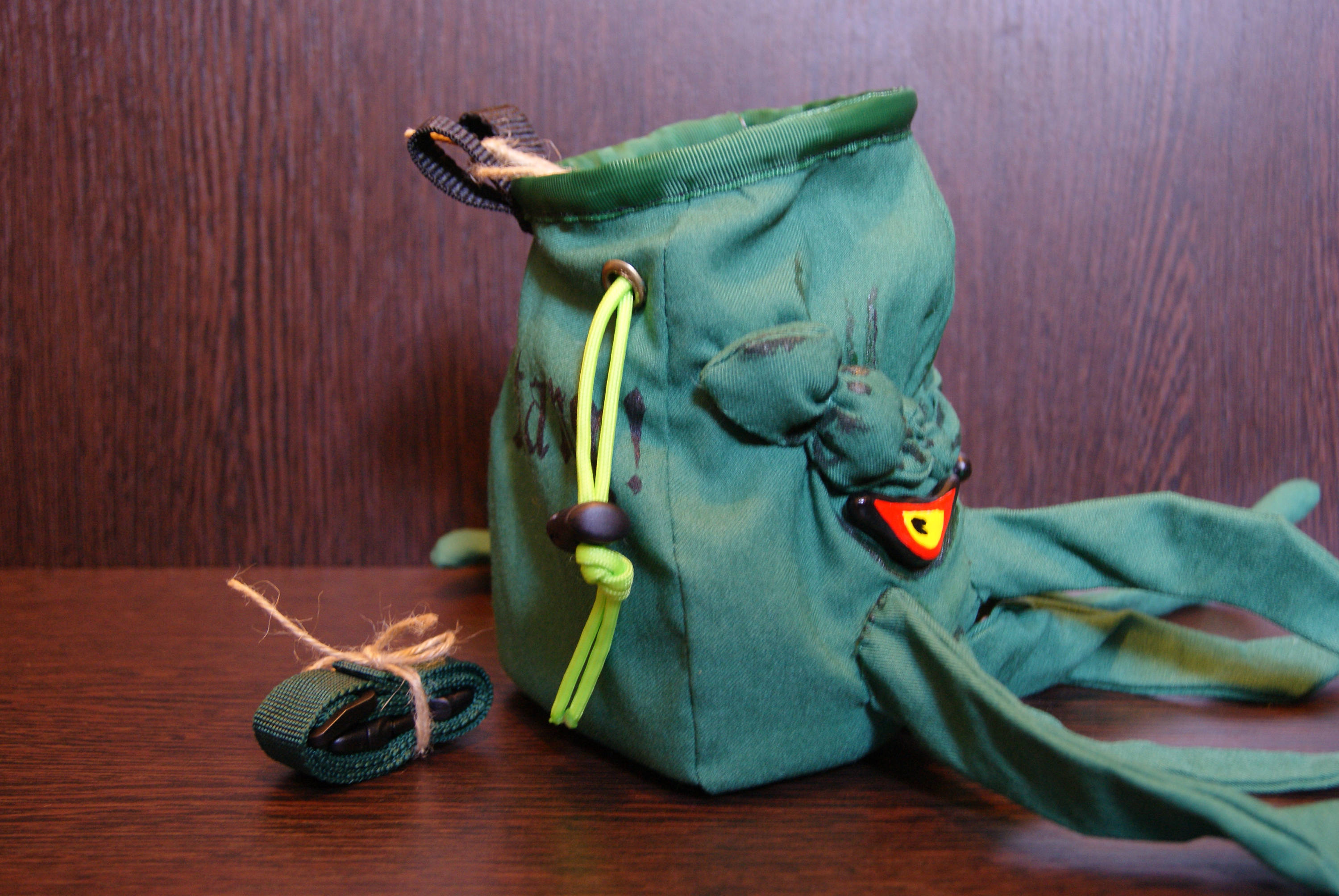 Rock climbing chalk bag Cthulhu Rock climbing gifts Rock Etsy