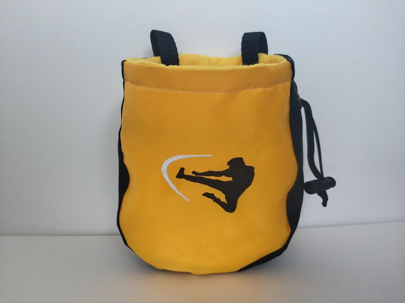 Rock climbing chalk bag Bruce Lee Rock climbing gifts Bouldering bag Chalk bucket Gift for climber chalk bag sloth Chalk potl