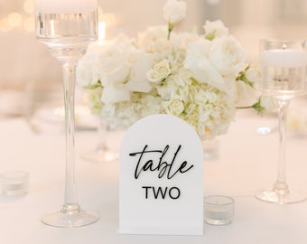 Matte White, Wedding Table Number, Neutral Table Sign, Table Sign Wedding, Modern Wedding, Arch Signage, Luxury Wedding Inspiration