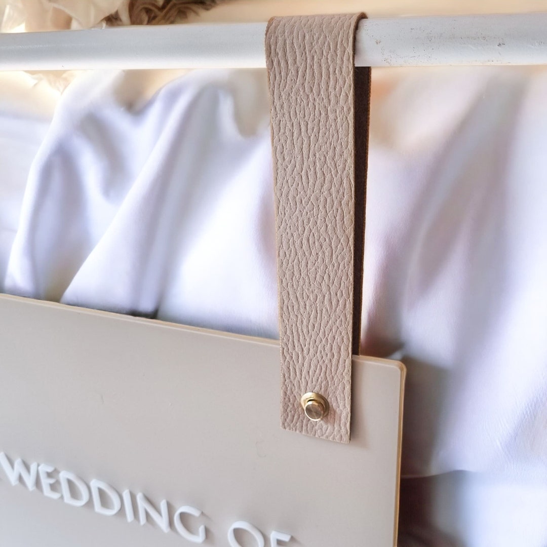 Hanging Strap for Signs, Leatherette Straps for Wedding, Hanging Sign