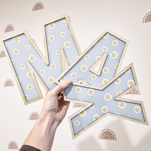 Letras de pared personalizadas, letras de pared personalizadas para habitación infantil, decoración de habitación infantil, ideas para regalos de cumpleaños
