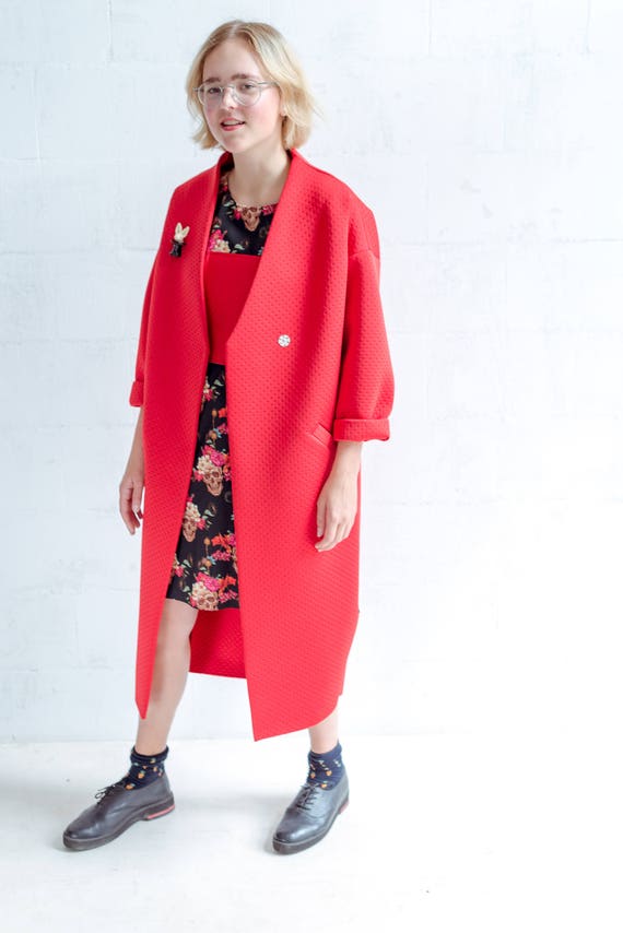 Plus size collarless coat cheap