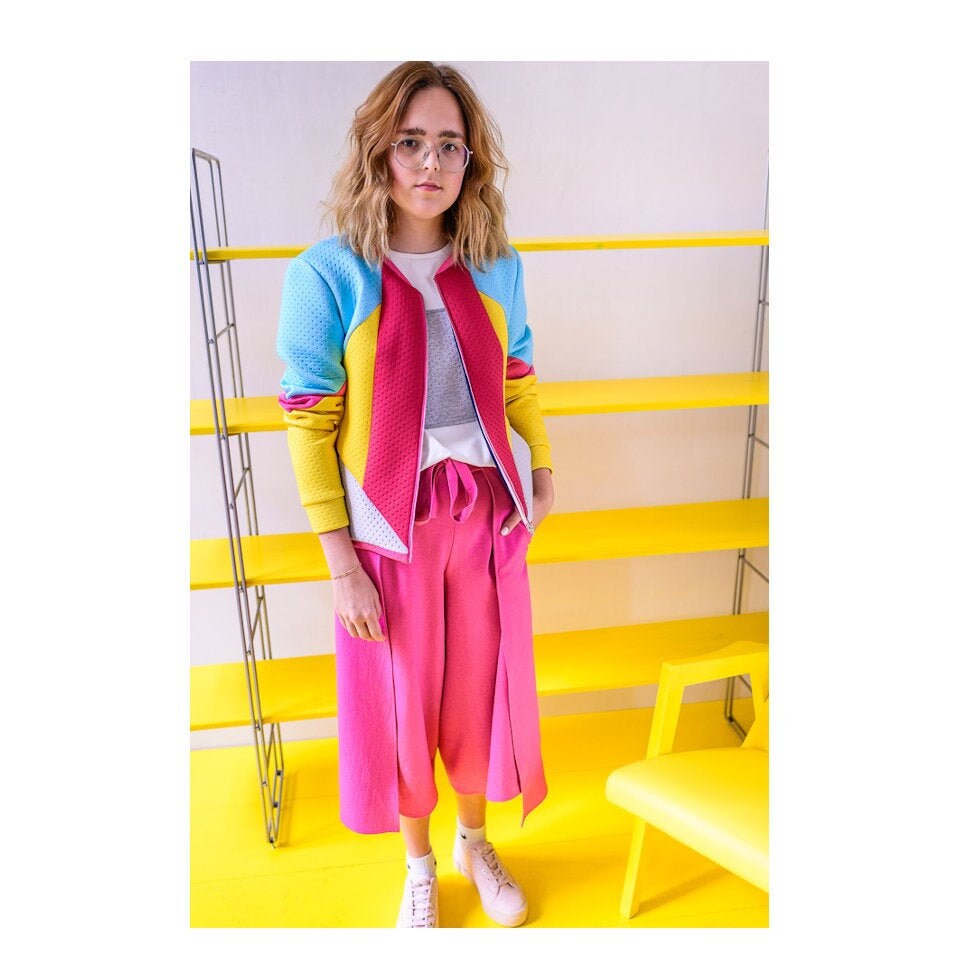 Pink Tapered Trousers Summer Trousers 