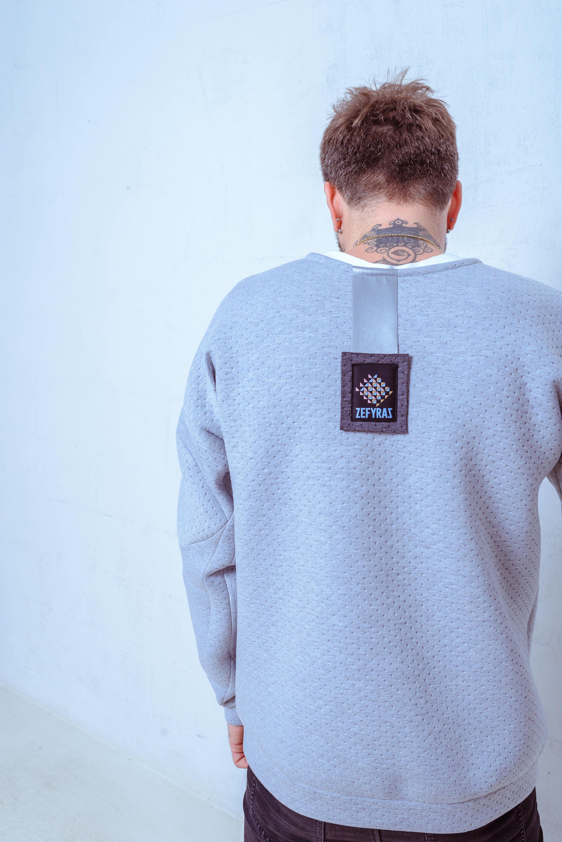 Minimal Bridge Unisex Crewneck Sweatshirt - Grey main image 0