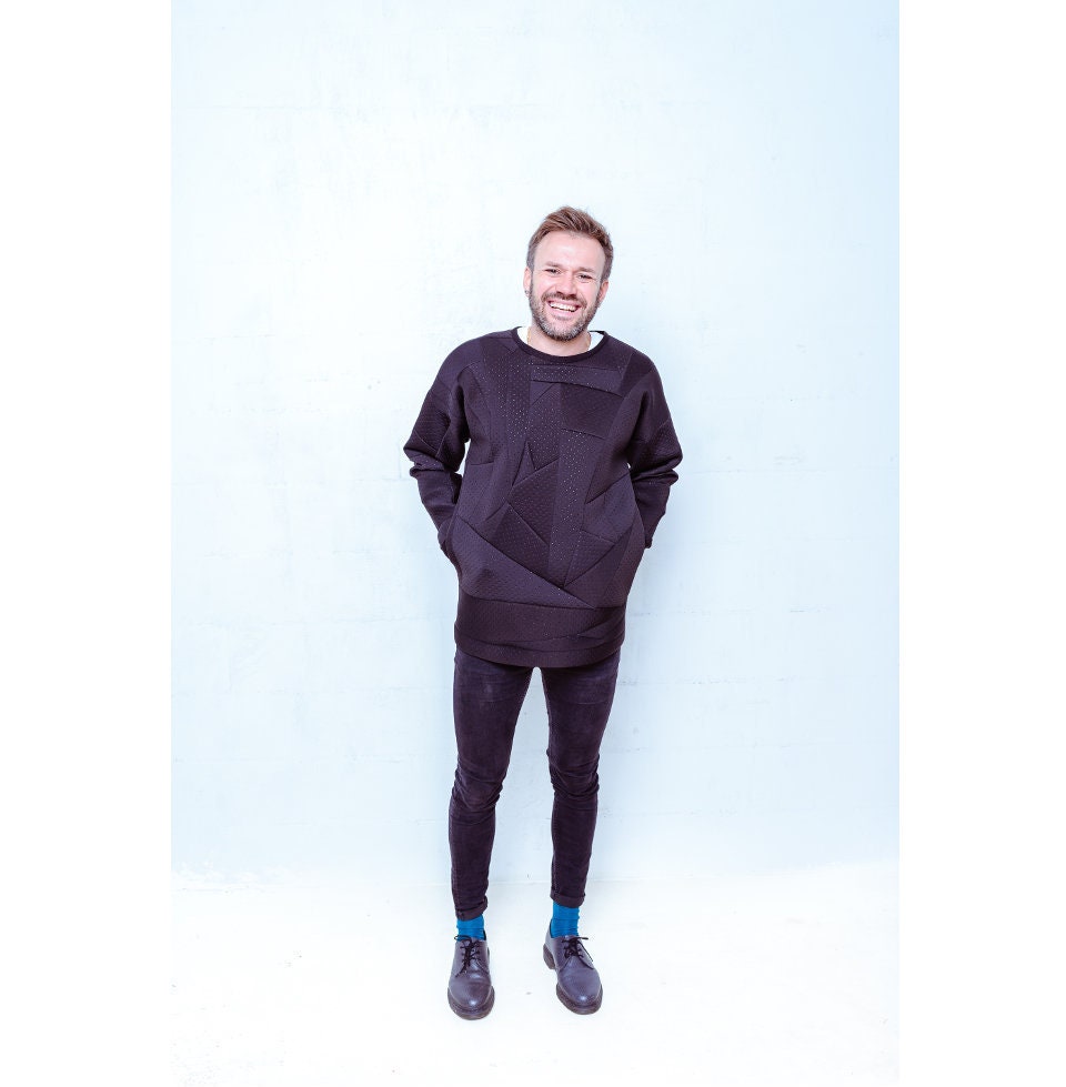 Minimalist Oversized Crewneck Sweatshirt - CATCH Logo Pullover