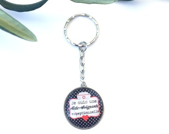 Keychain "I'm an exceptional nurse" metal, perfect for gift! Gift nurse nanny colleague Director