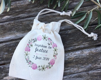 Dragee pouches or personalized cotton gifts for Wedding or Baptism! wedding gifts guests ballotins dragees country