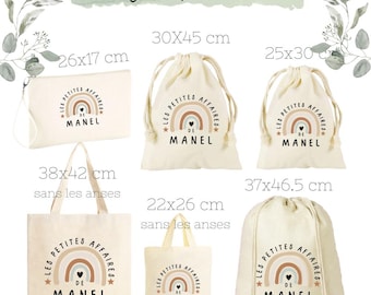 Personalized bag for children, tote bag, pouch, clutch or bag! 55 designs to choose from, cuddly toy bag, spare bag, nursery, girl, boy