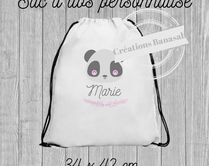 Personalised backpack with sliding links! Sending quick children back-to-school gift idea, school gift, useful gift