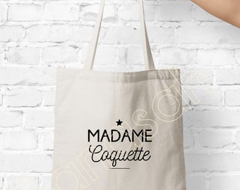 Tote bag " Madam ... " shopping bag, Ideal as a practical gift and original Mother, Mom