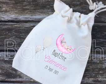 Dragee pouches or personalized gifts for Baptism or Communion with the first name(s), date of your choice! gifts guests birth