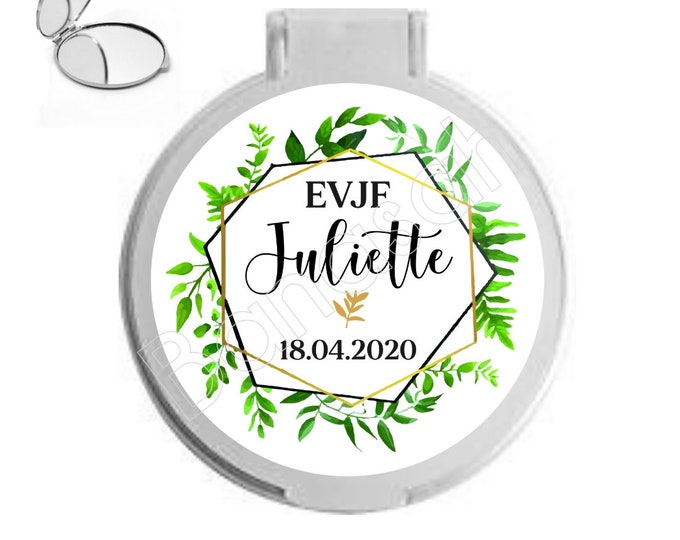 Custom pocket mirror for EVJF, bachelorette party, bridesmaid, witness ...