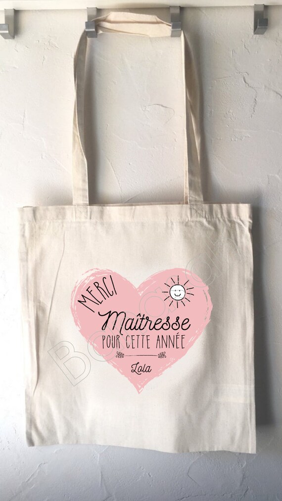 Tote bag custom, shopping bag, Available for Mistress, Atsem, Avs, Nanny,  Mom, Godmother, Personalised gift useful - Main Image