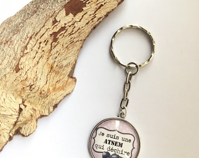 "A home that rocks" keychain made of metal, ideal for gift! Gift nurse nurse nanny colleague Director