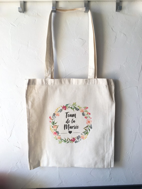 Tote Bag cotton Team bride for bachelorette party girl! Bachelorette party  witness personalized bridesmaid wedding gift