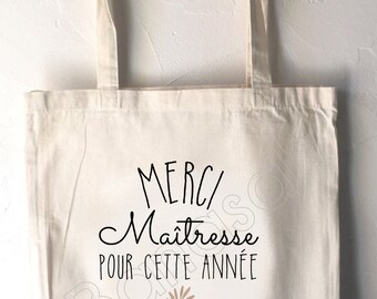 Tote bag custom, shopping bag, Available for Mistress, Atsem, Avs, Nanny, Mom, Godmother, ...! Personalised gift - useful