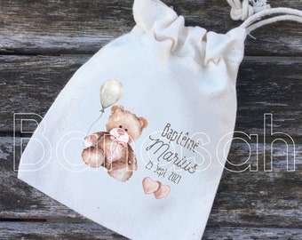 Dragee pouches or personalized gifts for Baptism or Communion with the first name(s), date of your choice! gifts guests birth