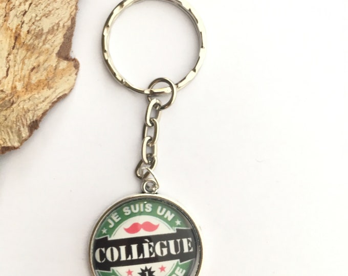 Keychain "I'm a colleague who rocks" metal, perfect for gift! Gift nurse nurse nanny colleague Director