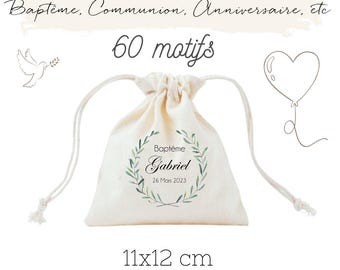10 or more personalized candy bags or gifts for ceremonies! 70 designs, decreasing prices, wedding, baptism, communion