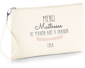 Large Custom Zipped Pouch! Fast shipping, Available for Mistress, Atsem, Avs, Nanny, Granny, Mom, Godmother, Tata, Aunt,...