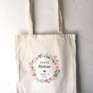 Tote Bag en coton personnalisé pour cadeau Maîtresse !