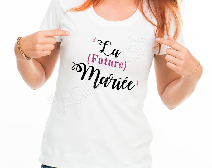 Cotton t-shirt for bachelorette party "The Bride-to-Be"! witness gift wedding Bachelorette party