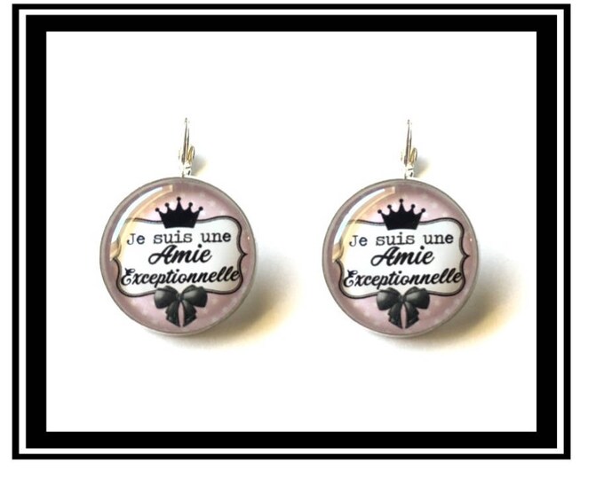 Earrings "I'm a great friend" humor, funny, custom, thank-you gift, quotes, Boho chic