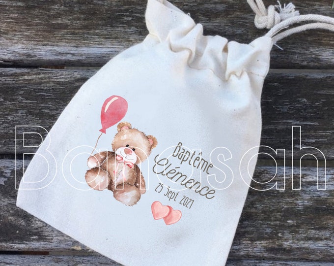 Dragee pouches or personalized gifts for Baptism or Communion with the first name(s), date of your choice! gifts guests birth