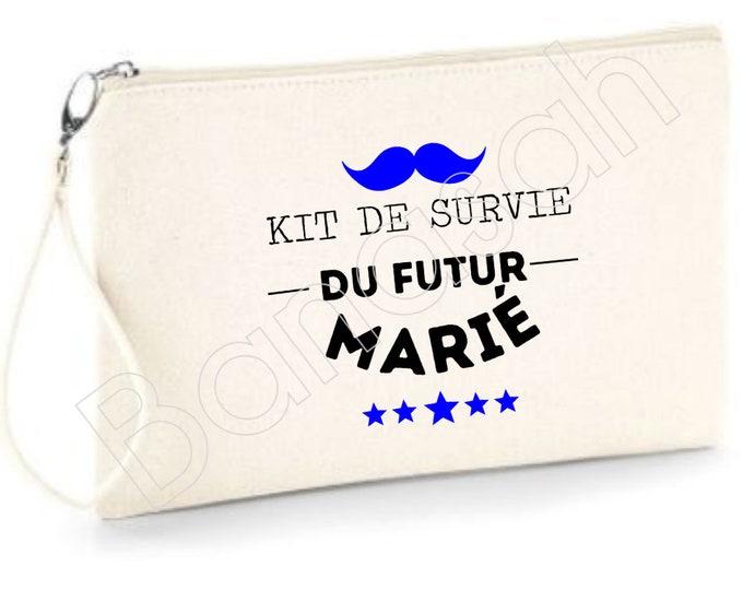 "Survival Kit" zipped pouch to offer to the future Groom