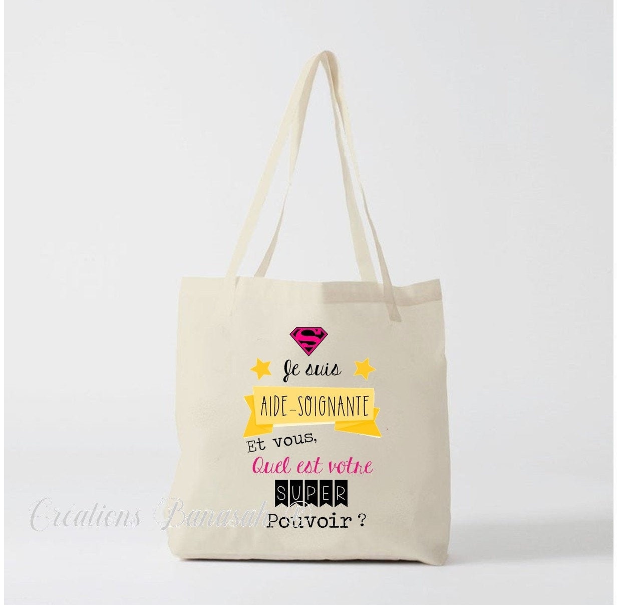 Planetee Tote Bag Une Aide Soignante Formidable noir