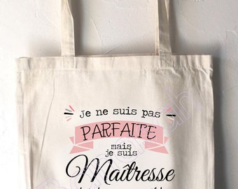 Tote Bag Custom "I'm not Perfect but I'm ... and it's almost the same "original gift for all Trades!