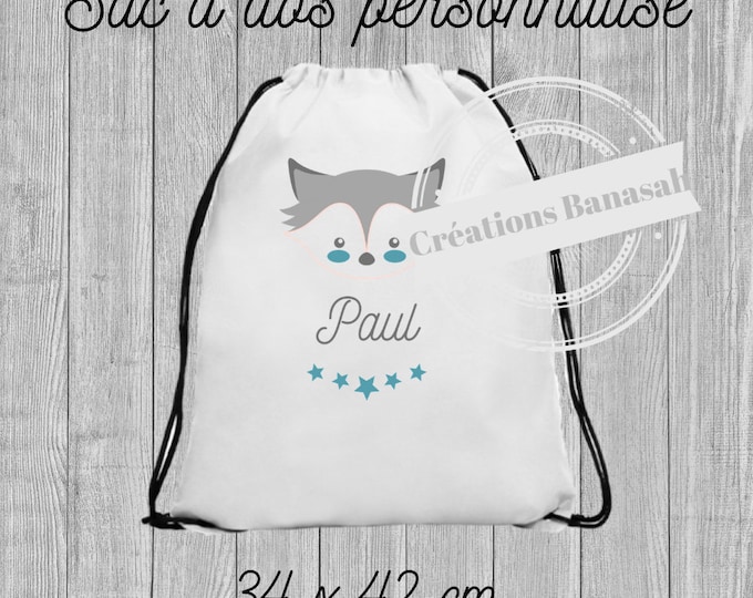 Personalised backpack with sliding links! Sending quick children back-to-school gift idea, school gift, useful gift