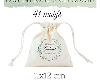 10 ou + Pochons à dragées ou cadeaux personnalisés pour Cérémonies ! 48 Motifs, prix dégressifs , Mariage, Baptême, Communion