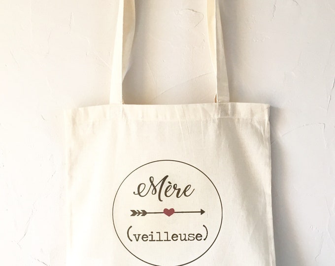 "Mother (night light)" cotton tote bag! Bohemian Mother's Day mom heart