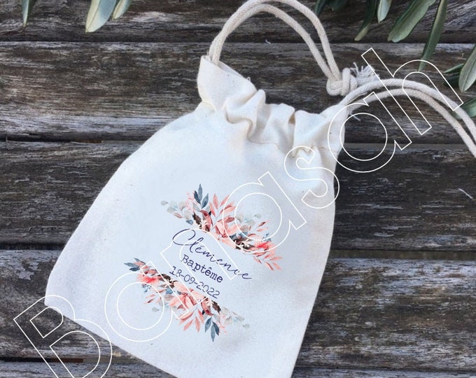 Dragee pouches or personalized cotton gifts for Wedding or Baptism! wedding gifts guests ballotins dragees country