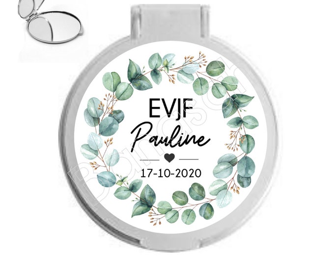 Custom pocket mirror for EVJF, bachelorette party, bridesmaid, witness ...