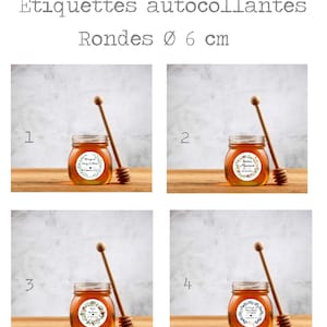 Personalised sticker labels Round 6 cm, Baptism label, wedding label, Baptism, communion, jam pot label, honey