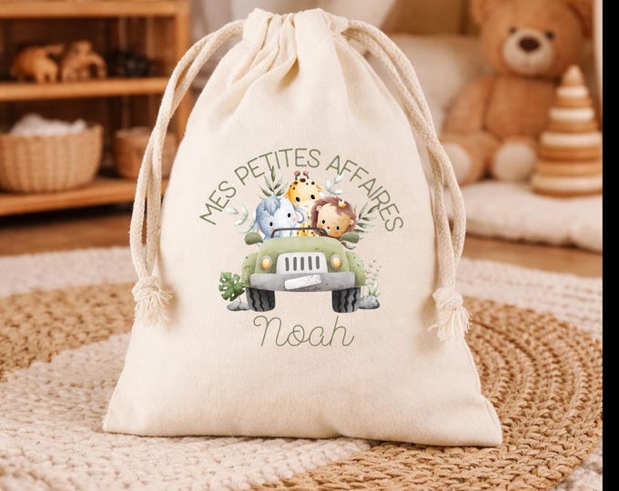 Personalized children's bag – Backpack / Drawstring bag / Tote bag – Personalized with name – Gift for newborn / nursery / preschool