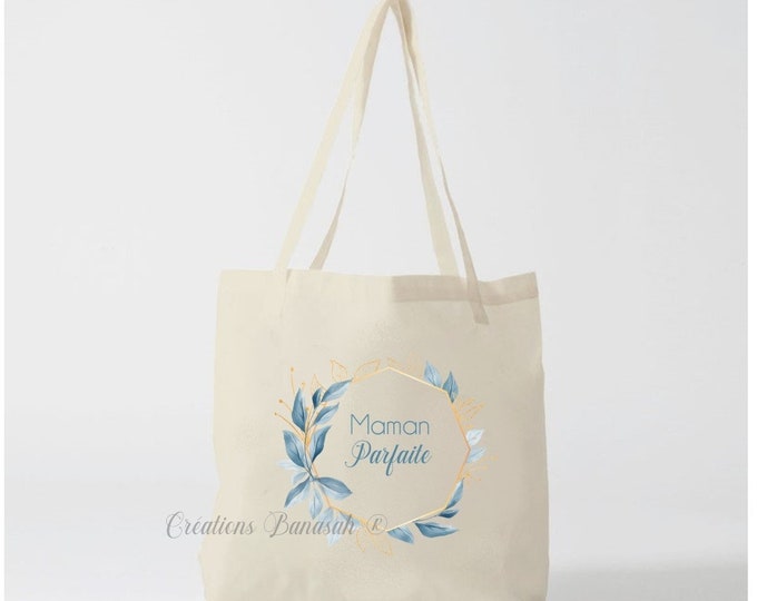 Tote bag "Perfect Mom" , tote bag, cotton canvas bag, color, canvas, gift, Possible for Grandma, Nanny, Mistress ...