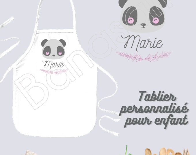 Customizable kitchen apron for child / Junior, personalized birthday gift idea, original christmas, apron for little chef