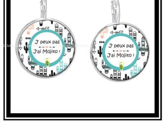 Earrings "I can't, I Mojito!"