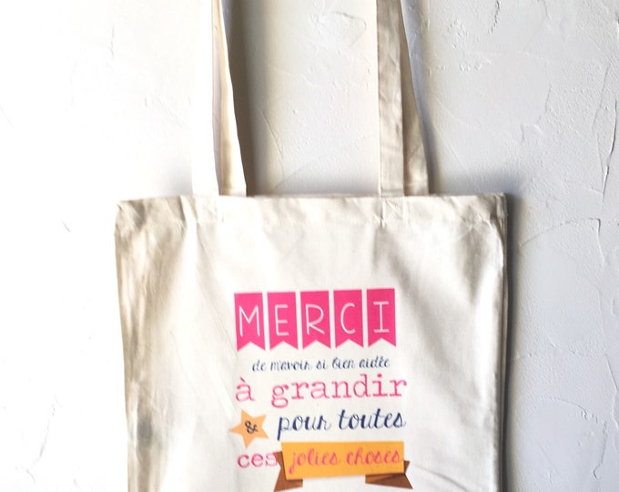 Personalized gift teacher, pre-school, AVS cotton Tote Bag! End of year gift