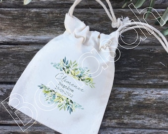 Candy bags or personalized cotton gifts for Weddings or Baptisms! wedding guest gifts ballotins country sugared almonds