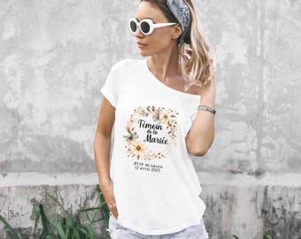 Personalized cotton t-shirt for bachelorette parties & future brides! Team Bride witness wedding gift Witness Future Bride